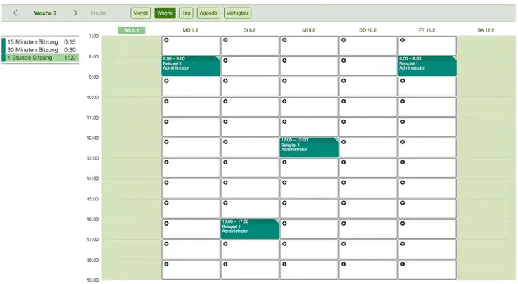 Servicekalender in Deinem SuperSaaS-Terminbuchungssystem