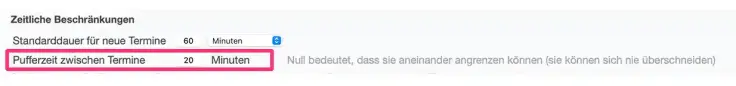 Pufferzeit zwischen Meetings in Deinem SuperSaaS-Buchungskalender einfügen.