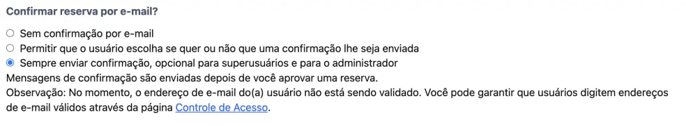 Confirmações