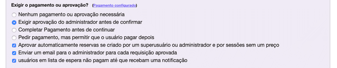 Pagamento e Aprovação