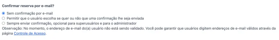 envie lembretes automáticos por e-mail