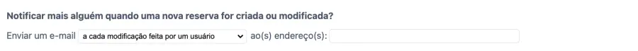 enviar um resumo das reservas