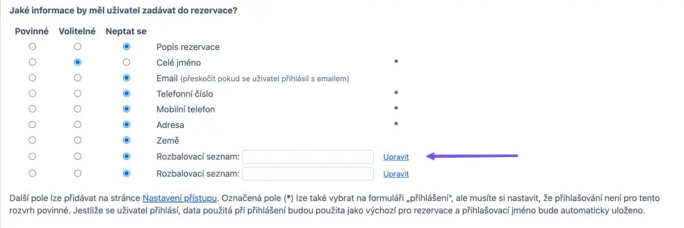 Další textové pole