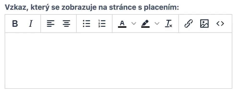 Upravit zprávu na pokladní obrazovce