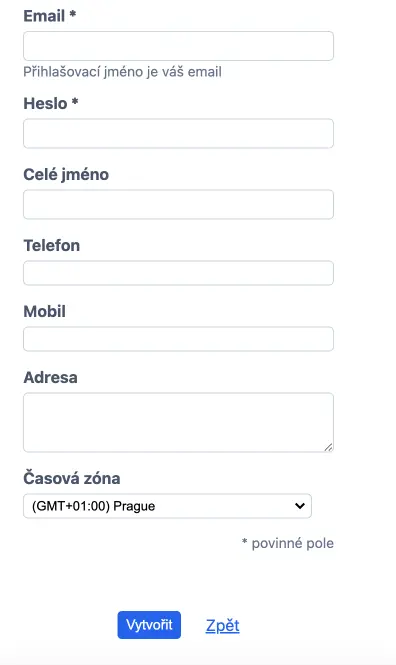 Uživatelské možnosti