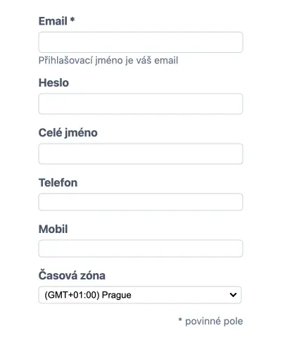 Výběr časového pásma