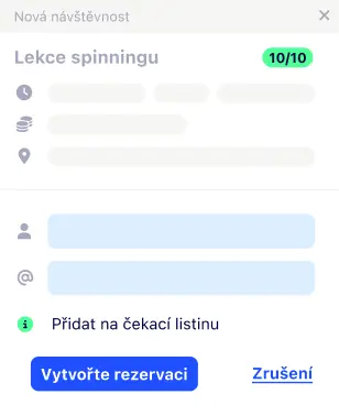Rezervace výřez