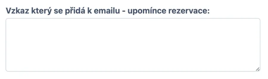 online rozvrh rezervace místností s e-mailovými připomínkami