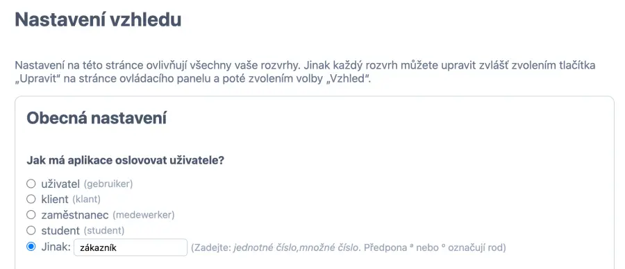 Určení termínů pro uživatele v systému rezervace schůzek salónu