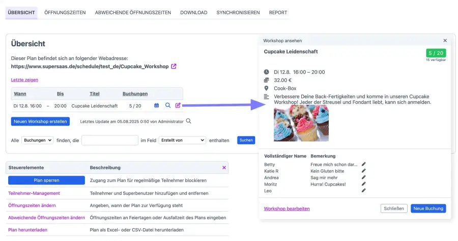 Vereinfachter Cupcake Kalender