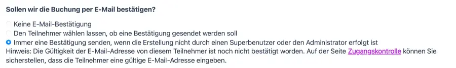 Workshop E-Mail Buchungsbestätigung einrichten