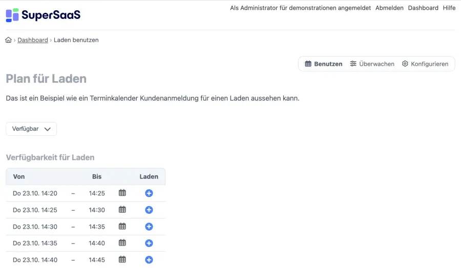Kundenanmeldung mit virtueller Warteschlange