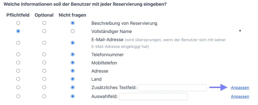 Tipp Drop-down-Menü in online Termin Auswahl 1
