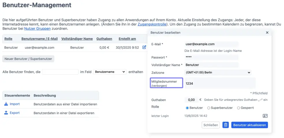 Supervisor-Feld 2