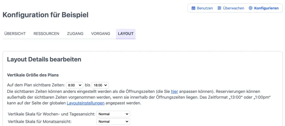 Vertikale Größe