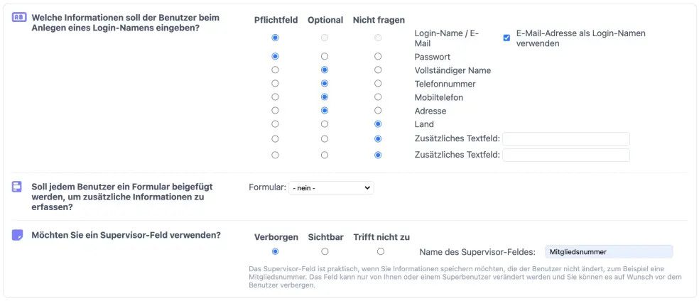 Online Terminbuchung nutzen, um bei der Anmeldung auf der Website Informationen über Kunden zu erhalten.