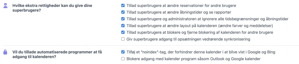Superbrugers adgangsbetingelser