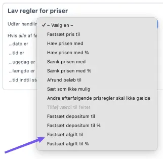 Tilføj afgift