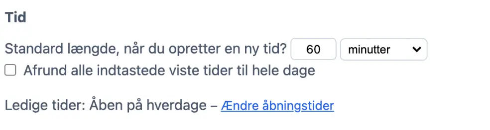 Standardlængden i en kapacitets kalender