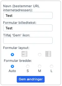Formular værktøj