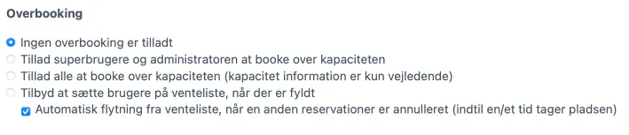 Overbooking