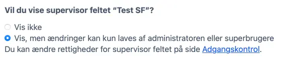 Supervisor felt