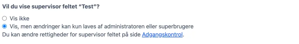 Supervisor felt