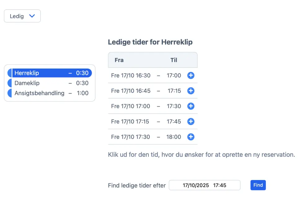 Kontroller antallet af elementer pr. side