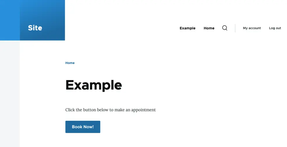 Tlačítko pro přihlášení do SuperSaaS na webu běžícím na systému Drupal