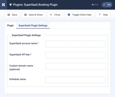 Plugin pro rezervace SuperSaaS do Joomly!