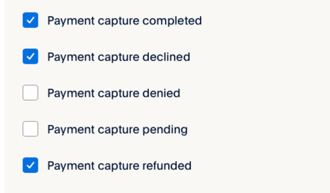 PayPal Capture Events