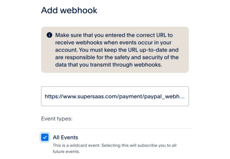 Webhook de PayPal