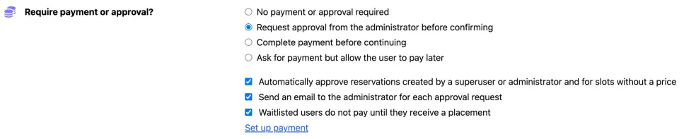 Payment and approval