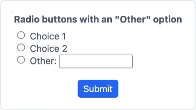 “Other” option