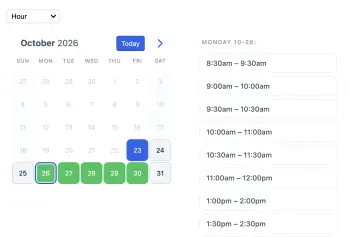 Online-Terminplanung Buchungs-Widget für Coaching