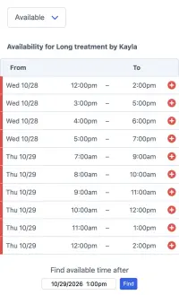 SuperSaaS spa & wellness booking app on a mobile device for wellness centers