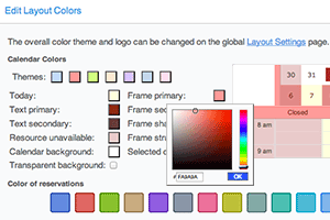 Ændring af layout farver