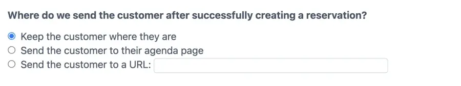 add redirect URL to your website