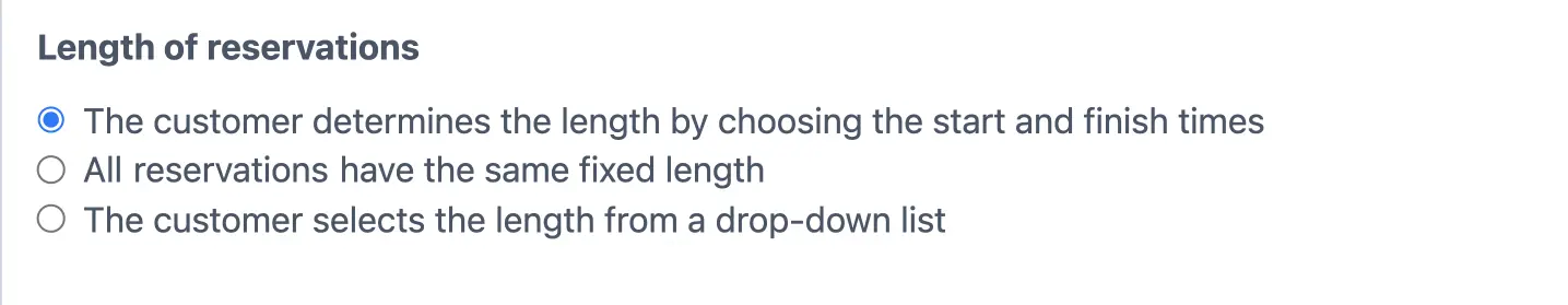 select length of room bookings