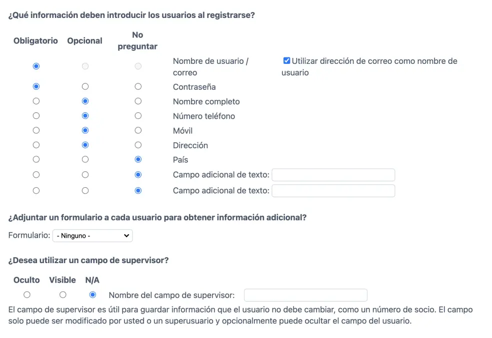 Detalles de registro