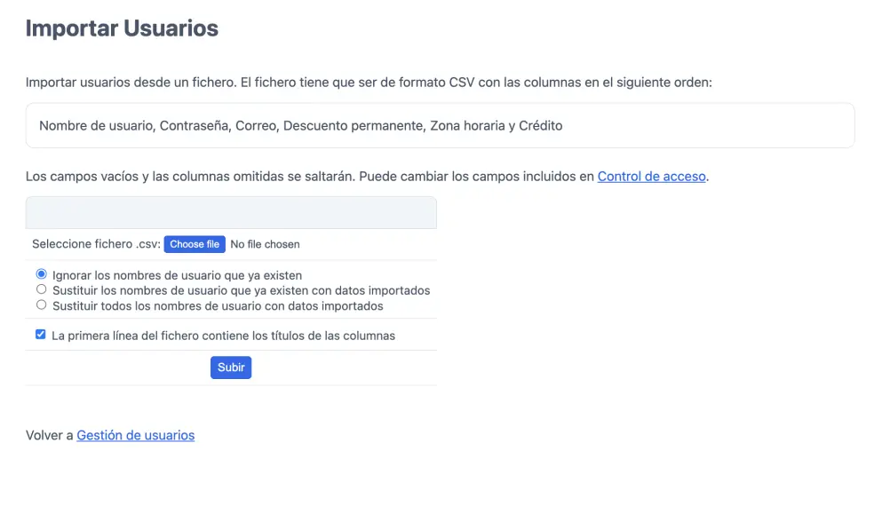 Importar usuarios a tu horario de citas