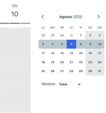 Selector de recursos desplegable