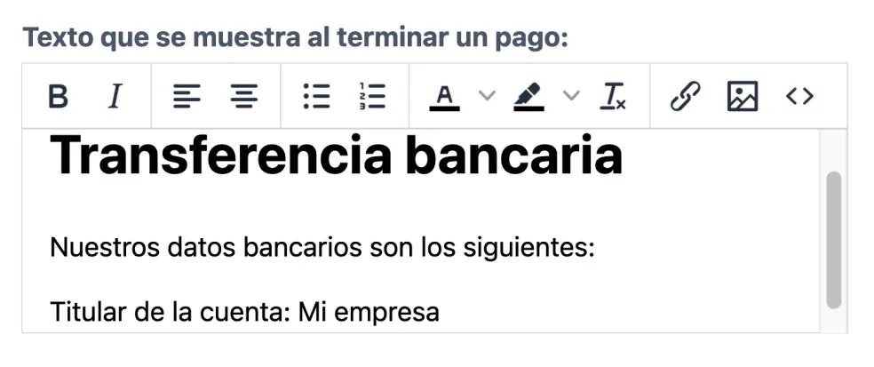 Modificar el mensaje en la pantalla de salida
