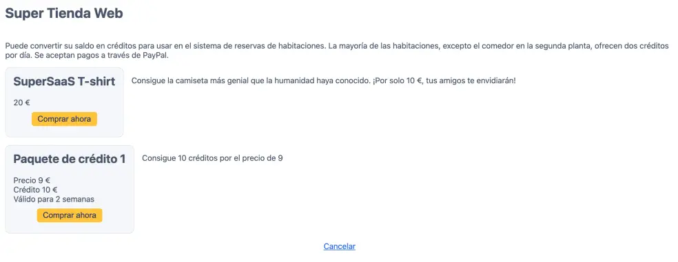 Tienda online