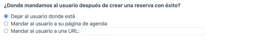 Al finalizar una reserva