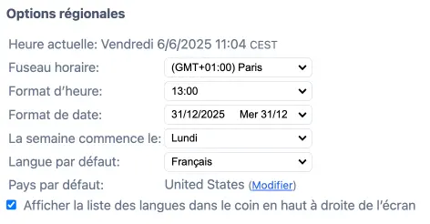 Fuseau horaire de référence