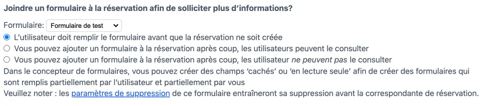 Lier un formulaire