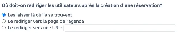 Processus suite à une réservation