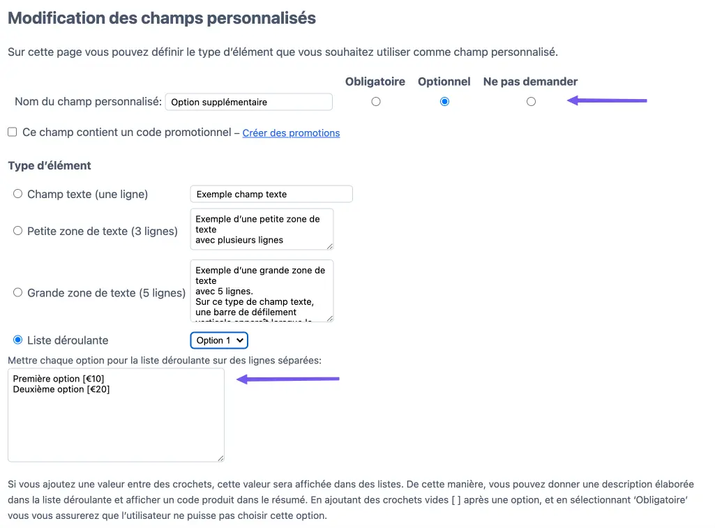 Liste déroulante 2