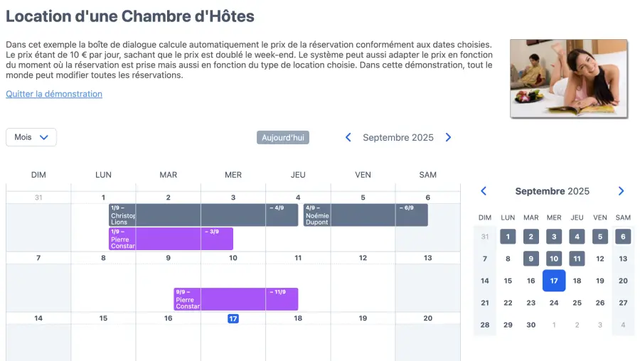 Test de l’agenda